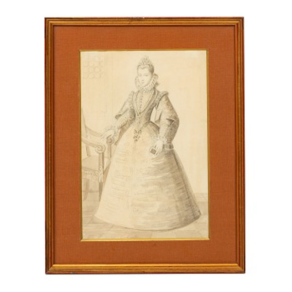 VALENTIN CARDERERA Y SOLANO  (Huesca 1790 - Madrid 1880) "Retrato de Dª Beatriz La Rosa"