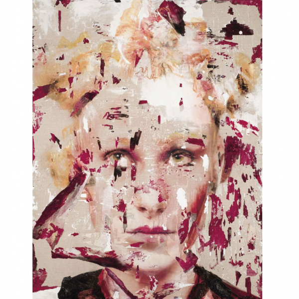 Lita Cabellut. "Luisa (2020)". T&eacute;cnica mixta sobre lienzo. Firmado y fechado (2020) al dorso.