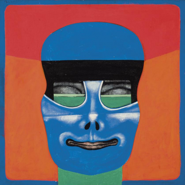 Rómulo Macció.   &quot;Personaje y túnel (1965)&quot;. Óleo sobre lienzo. 