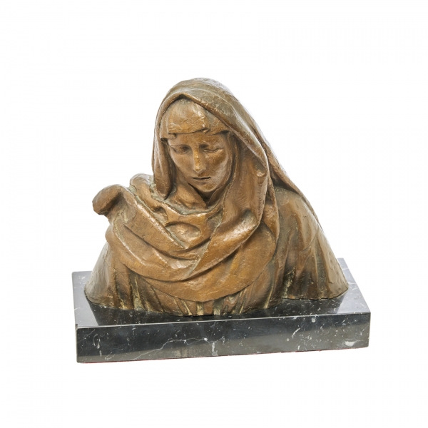 Josep Viladomat Massanes (Manlleu, 1899-Andorra, 1989) Busto de monja. Escultura 