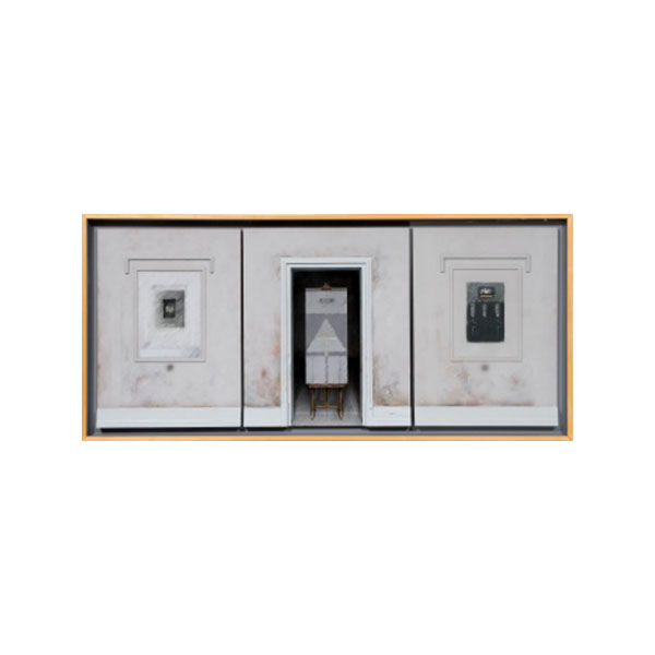 DARÍO  URZAY   (Bilbao 1958)  "Tríptico; estudio"  Firmado: D. Urzay (al dorso) 