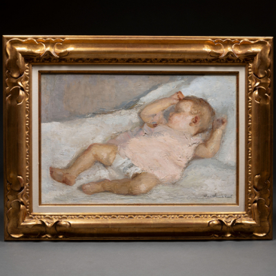 &quot;Niño durmiendo&quot;  ANA WEISS DE ROSSI (Buenos Aires, 1892-California, 1953).  