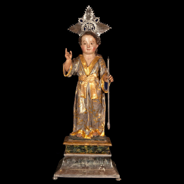 Niño Jesús Salvador del Mundo, Escuela Española, Siglo XVIII.  