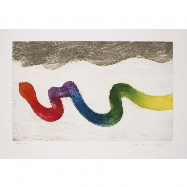 Chin Hsiao. &quot;Graphein&quot;. Aguatinta sobre papel. Numerado (106/125) en el ángulo inferior izquierdo.