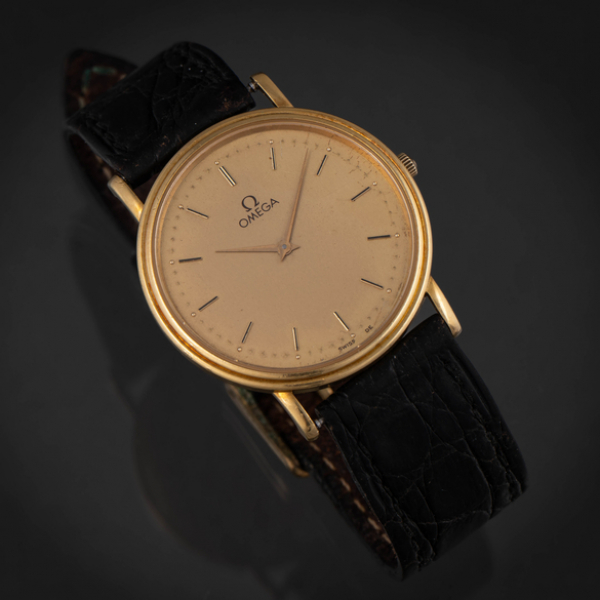 Omega, Reloj de caballero con caja de oro amarillo de 18 kt. 