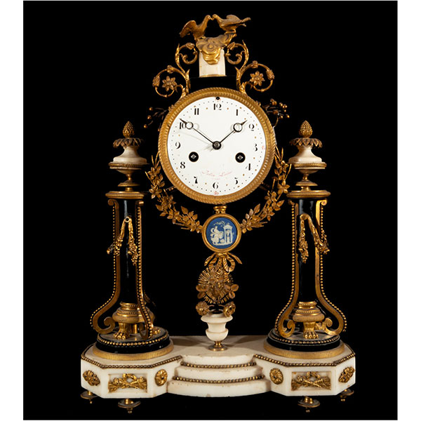 Reloj sobremesa Francés del siglo XVIII Louis XVI H.1780 Nicolas-Alexandre Folin.