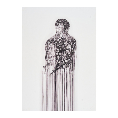 Jaume Plensa (Barcelona, 1955)  Nomade, 2010.  Impresión digital, gaufrage/Senkwa sobre papel. Firmada y numerada 191/200 a lápiz.