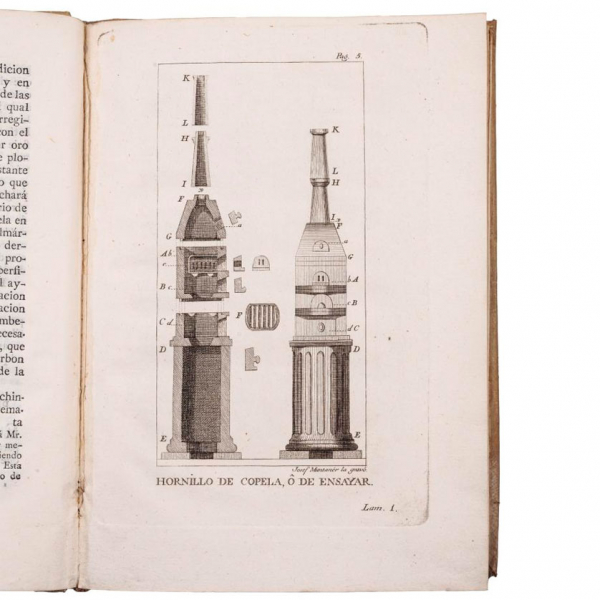 BALTHAZAR GEORGES SAGE "ARTE DE ENSAYAR ORO Y PLATA... 1785