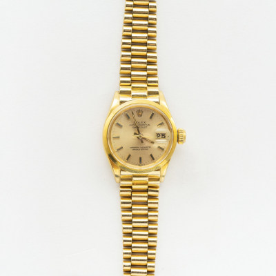 ROLEX Oyster Perpetual Date Just. Reloj de pulsera para se&ntilde;ora en oro. Ref/N&ordm; 6516-2589224. 