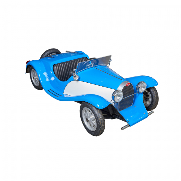 Coche infantil Bugatti Star 55, años 80. Manufactura francesa De la Chapelle.