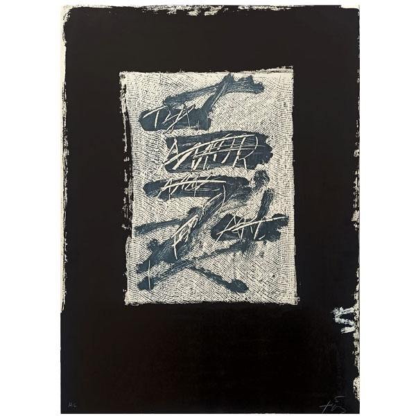 Antoni Tàpies: "Llambrec Material (XV)" (1975) H.C.