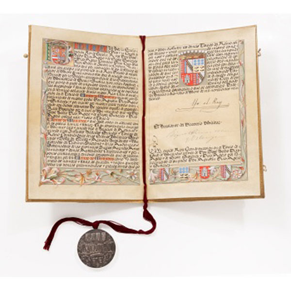 Real Carta de Sucesión de título de Conde, expedido por el Rey Alfonso XIII el 16 de mayo de 1925.