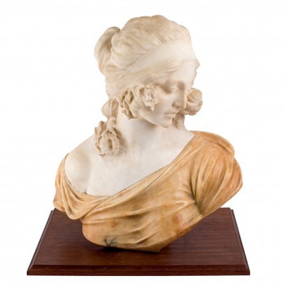Busto mármol. Galileo Pochini. Italia S. XIX