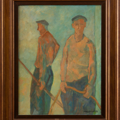 &quot;Pescadores&quot; Autoría: JAIME SORONDO (Fuenterrabía, 1946-2011)