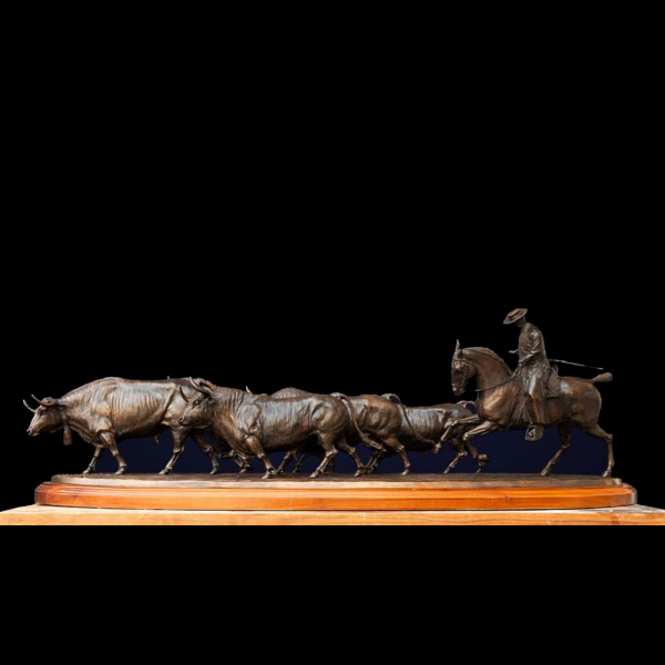 Espectacular Gran Bronce con escena Taurina - Nacho Martín, España siglo XX.