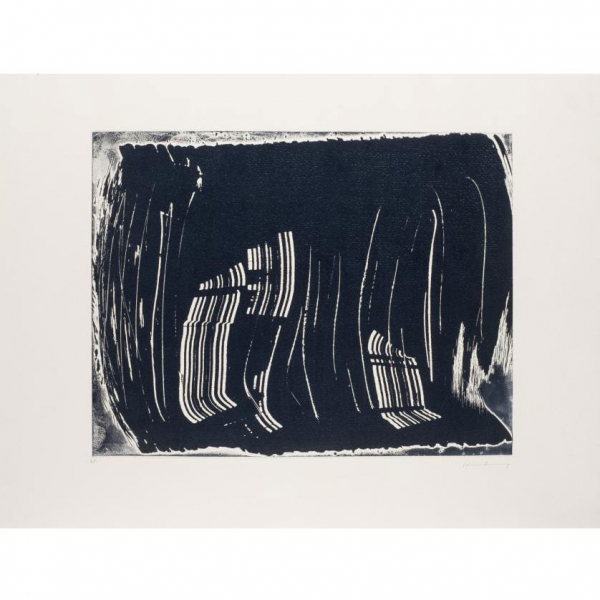 Hans Hartung. &quot;G 1970-13 (1971)&quot;. Aguafuerte sobre papel. Firmado en el ángulo inferior derecho.