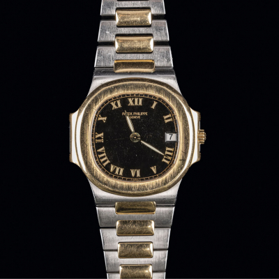 Reloj Patek Philippe Nautilus 3800/1JA-011, para caballero, referencia 3800/1JA-011, realizado en acero y oro amarillo de 18 K.
