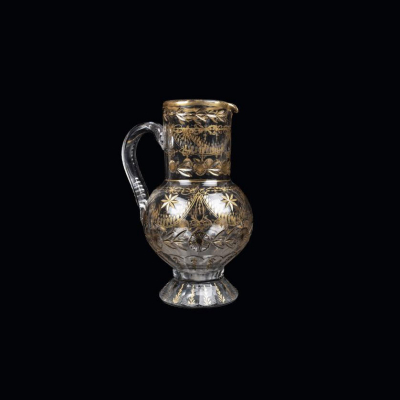 Jarra en vidrio de la Real Fábrica de la Granja S. XVIII 