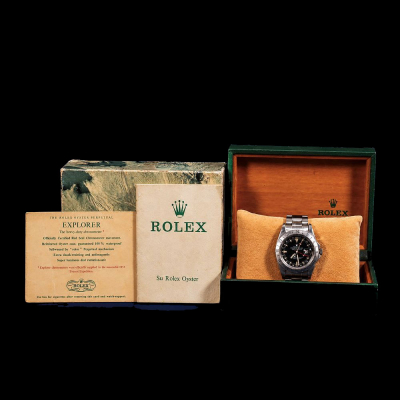 MUY RARO ROLEX EXPLORER II 1655 "FRECCIONE" "STEVE MCQUEEN" FULL SET A&Ntilde;O 1980.