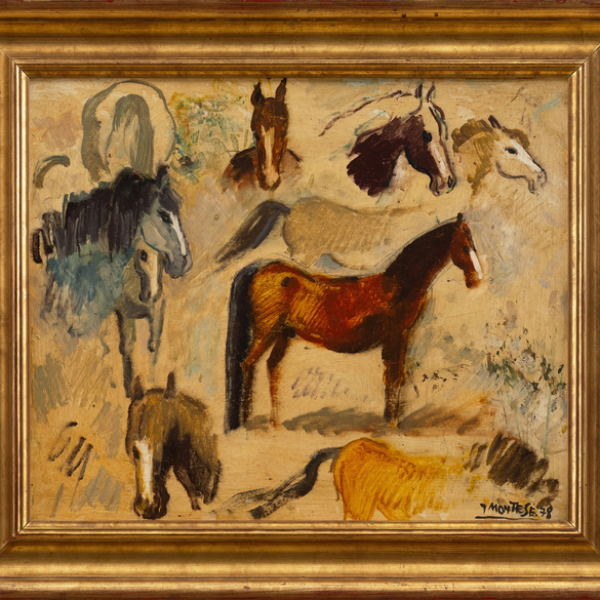 "Cabezas de caballo"   JESÚS MONTES IRIBARREN (Irún, 1940) 