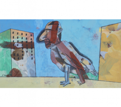ANTONIO SEGUÍ (Villa Allende, 1934 - Buenos Aires, 2022)  S.T, 1998   Mixta sobre cartón. 