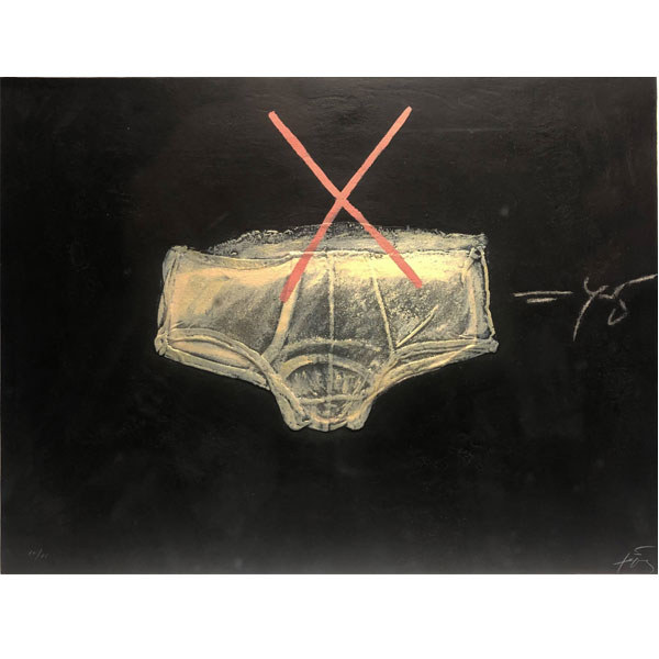 Antoni Tàpies "Roba Interior" (1972) .   Grabado al carborundum Papel Guarro especial 