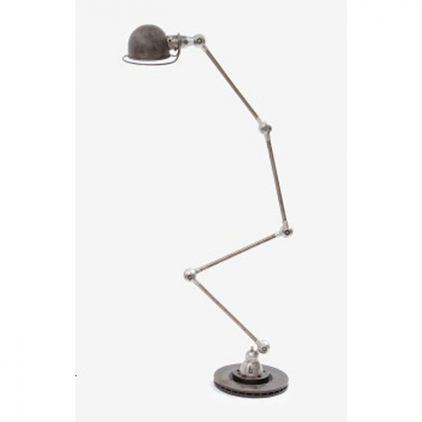 Lámpara de pie industrial de la marca Jielde. Modelo "Signal" del diseñador Jean-Louis Domecq. Francia Años 90