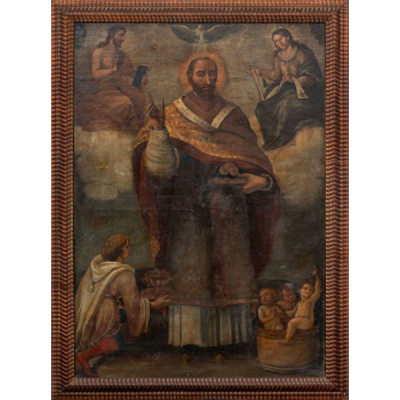 ESCUELA ESPAÑOLA  (S. XVII) &quot;San Nicolás&quot;