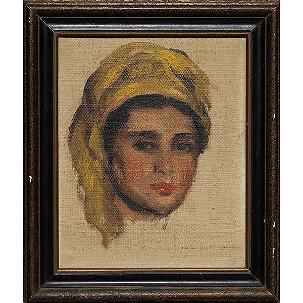 &quot;Mujer Marroquí&quot;  JOSÉ CRUZ HERRERA (Cádiz, 1890-Casablanca, 1972) 