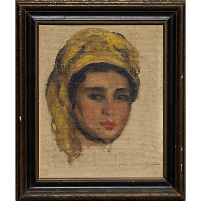 &quot;Mujer Marroquí&quot;  JOSÉ CRUZ HERRERA (Cádiz, 1890-Casablanca, 1972) 