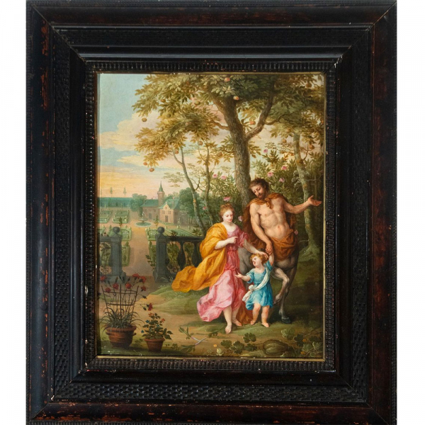 Excepcional Cobre atribu&iacute;do-manera de Hendrick Van Balen, flamenco, siglo XVII. 
