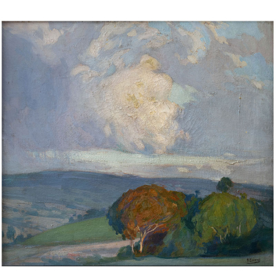 &quot;Paisaje de Galicia&quot;.  FRANCISCO LLORENS DIAZ (A coruña, 1874-1948).  