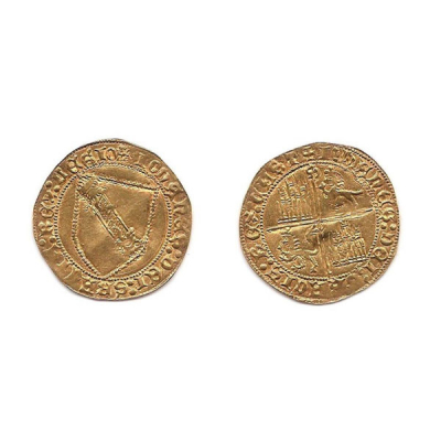 Moneda de Oro España. Juan-II 1406-1454 Sevilla 