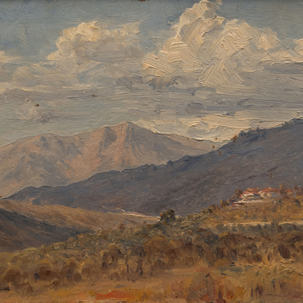 "Paisaje de torrelodones" C. 1915.  JOSE DE CASENAVE Y PEREZ (Escuela Española, S. XIX-XX)