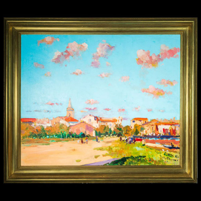 &quot;Sol de Tarde&quot; , Eliseo Meifrén Roig (Barcelona, 1859-1940).