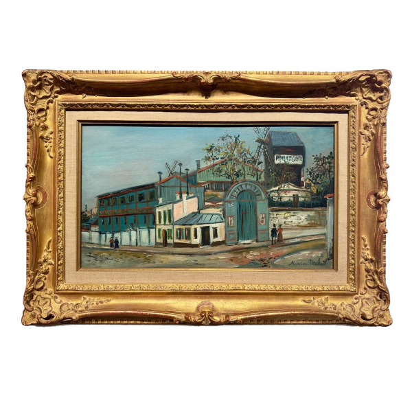 MAURICE UTRILLO (Par&iacute;s, 1883 &ndash; Dax, 1955) "Le Moulin de la Galette" (h.1921).   &Oacute;leo sobre cart&oacute;n.