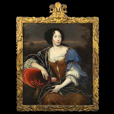 Entorno de PIERRE MIGNARD (Troyes, 1612-París, 1695) - Isabel Margarita de Orleans.