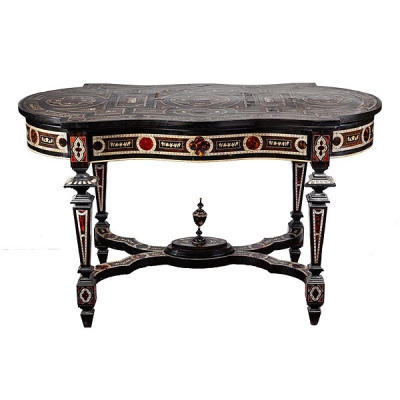 Mesa de centro italiana ebonizada 