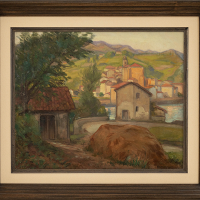&quot;Vista de Orio&quot;  ÁNGEL CABANAS OTEIZA (Guipúzcoa, 1875-1964) 