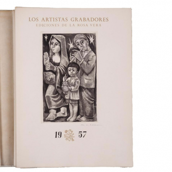 "LOS ARTISTAS GRABADORES" Ediciones de la Rosa Vera, 1956. 24 grabados acompañados de su texto
