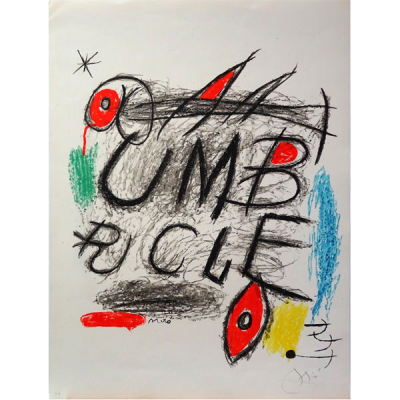 Joan Mir&oacute; (1893-1983) "Umbracle" Litograf&iacute;a Prueba de Artista firmada