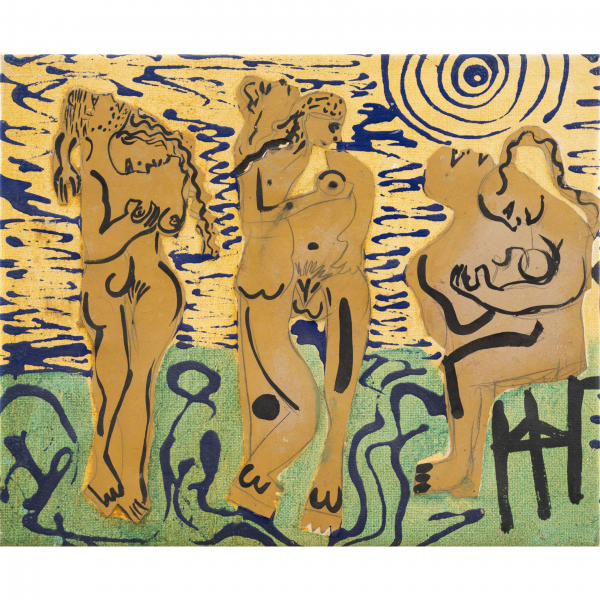 "Seis Personas"  JOAN BENNASAR (Pollença, Mallorca, 1950)   Firmado: Benassar