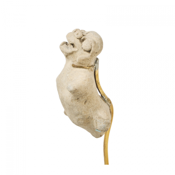 Fragmento de escultura en terracota con representación de jaguar rampante. Cultura Tumaco – La Tolita, actual Ecuador y Colombia, 500 a.C.-500 d.C.