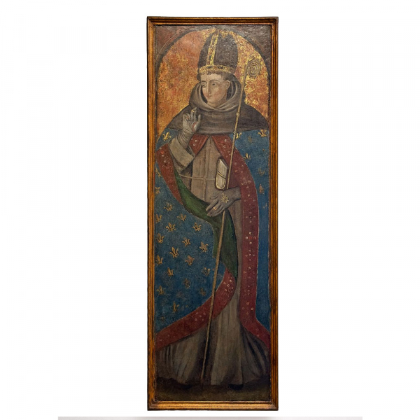 TALLER DE LOS VIVARINI (Venecia, siglos XV–XVI) - "San Luis de Tolosa" (h.1500).    Témpera y oro sobre tabla.