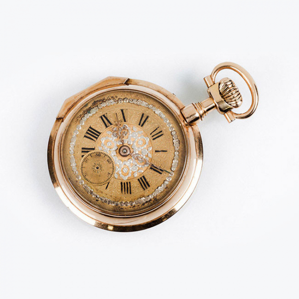 Reloj lepine WILLE FRERES SUCrs. Roskopf ., en sólida caja de oro rosa 18 K, 52 mm 