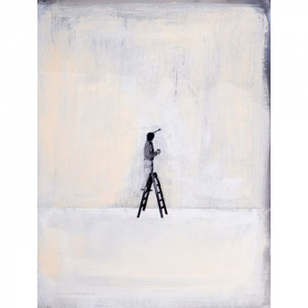 RAÚL URRUTIKOETXEA   (San Sebastián 1962 - 2002)  "El pintor "  Firmado 