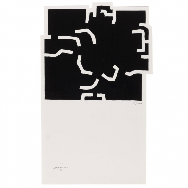 Eduardo Chillida. "Z&uuml;rich I (1978)". Litograf&iacute;a sobre papel. Firmada y Numerada (78/100)