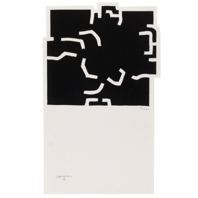 Eduardo Chillida. "Z&uuml;rich I (1978)". Litograf&iacute;a sobre papel. Firmada y Numerada (78/100)