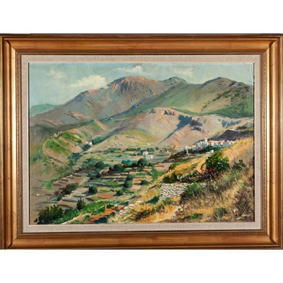 Eulogio Rosas Paisaje de Frigiliana
