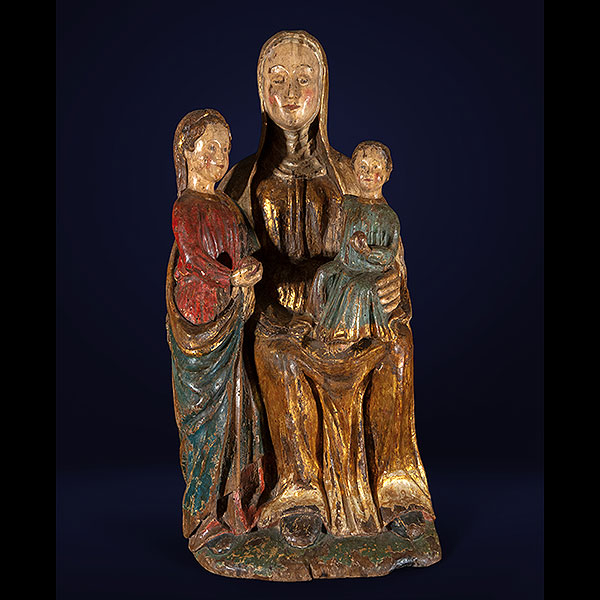 Escuela Castellana del siglo XV - XVI - Santa Ana Triple.